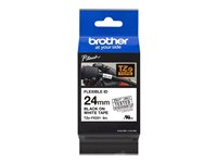 Brother TZe-FX251 - Lim - svart på vitt - Rulle ( 2,4 cm x 8 m) 1 kassett(er) hängande låda - flexibel ID-tejp - för Brother PT-D600, P750, P950; P-Touch PT-D800, E550, E800, P900, P950; P-Touch EDGE PT-P750 TZEFX251