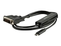 StarTech.com 1 m USB-C till DVI-kabel - 1920 x 1200 - Svart - USB/DVI-kabel - 24 pin USB-C (hane) till DVI-D (hane) - Thunderbolt 3 / USB 3.1 - 1 m - 1920 x 1200 (WUXGA) stöd - svart - för P/N: TB4CDOCK CDP2DVIMM1MB