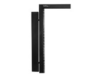 StarTech.com Vertikal kabelorganiserare med fingerkanaler - 0U - 1,8 m - Kabelhållare - 1.83 m - svart - 40U - för P/N: RK2537BKM, RK4242BK24, RK4242BK30 CMVER40UF