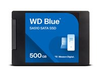 WD Blue SA510 WDS500G3B0A-00AXR0 - SSD - 500 GB - inbyggd - 2.5" - SATA 6Gb/s - blå WDS500G3B0A-00AXR0