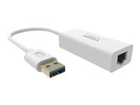 Vision TC-USBETH - Nätverksadapter - USB 3.0 - Gigabit Ethernet x 1 - vit TC-USBETH
