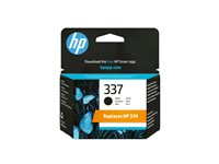 HP 337 - 11 ml - svart - original - bläckpatron - för Officejet 100, 150, K7100; Photosmart C4180, C4190, D5160, D5345, D5360, D5363, D5368 C9364EE#ABE