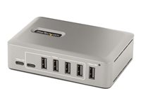 StarTech.com 10-Port USB-C Hub, 8x USB-A + 2x USB-C, Self-Powered w/ 65W Power Supply, USB 3.1 10Gbps Hub w/ BC1.2 Charging, Desktop/Laptop USB Hub with 3ft Locking USB-IF Certified Cable - USB Expansion Hub (10G8A2CS-USB-C-HUB) - Hubb - 8 x USB 3.2 Gen 2 + 2 x USB-C 3.2 Gen 2 - skrivbordsmodell 10G8A2CS-USB-C-HUB