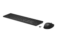HP 655 - Sats med tangentbord och mus - 100% - full size - trådlös - 2.4 GHz - hela norden - svart - Smart Buy 4R009UT#UUW