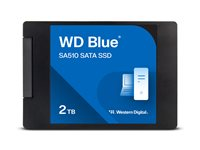 WD Blue SA510 WDS200T3B0A-00C7K0 - SSD - 2 TB - inbyggd - 2.5" - SATA 6Gb/s WDS200T3B0A-00C7K0