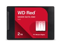 WD Red SA500 WDS200T2R0A-68CKB0 - SSD - 2 TB - inbyggd - 2.5" - SATA 6Gb/s WDS200T2R0A-68CKB0