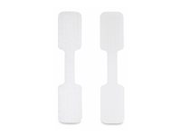 StarTech.com 3.5in (9cm) Cable Labels, 100 Pack White, Cable/Cord Tags (CABLE-TAG-HLWH) - Kabelmärkningsetiketter - krok-till-krok-fästanordning, skrivbar - 9 cm - vit (paket om 100) CABLE-TAG-HLWH