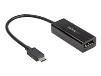 StarTech.com USB C to DisplayPort Adapter, 8K/5K/4K USB Type C to DP 1.4 Alt Mode Video Converter, HBR3/DSC/HDR, 8K 60Hz, Thunderbolt 3 Compatible DisplayPort 1.4 Monitor Display Adapter - 8K USB-C to DP Adapter (CDP2DP14B) - DisplayPort-adapter - 24 pin USB-C (hane) till DisplayPort (hona) - Thunderbolt 3/DisplayPort 1.4 - stöd för 1080p, 4K120Hz stöd, 8K60 Hz (7680 x 4320) stöd, 5K60Hz stöd - svart - för P/N: TB4CDOCK CDP2DP14B