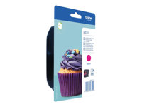 Brother LC123M - Lång livslängd - magenta - original - blister - bläckpatron - för Brother DCP-J100, J105, J132, J552, J752, MFC-J470, J4710, J650, J6520, J6720, J6920, J870 LC123MBP
