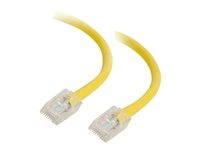 C2G Cat5e Non-Booted Unshielded (UTP) Network Patch Cable - Patch-kabel - RJ-45 (hane) till RJ-45 (hane) - 1 m - UTP - CAT 5e - tvinnad, enhetsstart - gul 83101
