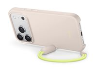 Beats - Baksidesskydd för mobiltelefon - med ställning och kamerakontroll - MagSafe-kompatibilitet - polykarbonat - kalksten - för iPhone 17 Pro MGTN4LL/A