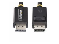 StarTech.com 2m DisplayPort 2.1 Cable, VESA-Certified, DP40 DP 2.1 Cable - DisplayPort-kabel - DisplayPort (hane) spärrad till DisplayPort (hane) spärrad - DisplayPort 2.1 - 2 m - 8K60Hz stöd, 4K144Hz stöd, 1440p stöd 240 Hz, UHBR10, HDR-stöd, upp till 40 Gbps dataöverföringshastighet, passiv - svart DP21-2M-DP40-CABLE