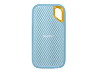 SanDisk Extreme Portable V2 - SSD - krypterat - 2 TB - extern (portabel) - USB 3.2 Gen 2 (USB-C kontakt) - 256 bitars AES - himmelsblå SDSSDE61-2T00-G25B