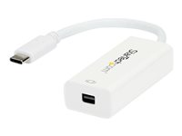 StarTech.com USB-C till Mini DisplayPort-adapter - 4K 60 Hz - Vit - DisplayPort-adapter - 24 pin USB-C (hane) till Mini DisplayPort (hona) - USB 3.1 / Thunderbolt 3 / DisplayPort 1.2 - 18 cm - passiv, 4K60Hz (3840 x 2160) stöd - vit CDP2MDP