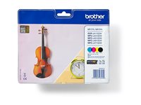 Brother LC127XL Value Pack - 4-pack - hög kapacitet - svart, gul, cyan, magenta - original - blister - bläckpatron - för Brother DCP-J4110DW, MFC-J4610DW, MFC-J4710DW LC127XLVALBP