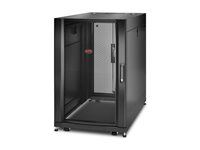 APC NetShelter SX - Rack skåp - svart - 18U - 19" - TAA-kompatibel - för P/N: SMX2000RMLV2UNC, SRT5KRMXLT-5KTF, SURT48RMXLBP AR3106