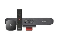 Poly Studio R30 - USB-videobar - Certifierad för Microsoft-teams, Zoomcertifierad, Google Meet-certifierad - sand - med HP USB-C Dock G5 9U3T1AA