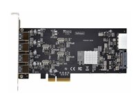 StarTech.com 4-Port USB-A PCIe Card, USB 3.2 5Gbps, 4x USB Controllers - USB-adapter - PCIe 2.0 x4 - USB 3.2 Gen 1 x 4 - svart - för P/N: FCREADMICRO3V2, USB315AC1M, USB3S2SAT3CB P5Q4A-USB-CARD