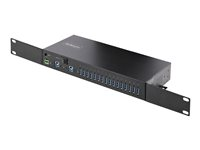 StarTech.com 16-Port Industrial USB 3.0 Hub 5Gbps, Metal, DIN/Surface/Rack Mountable, ESD Protection, Terminal Block Power, up to 120W Shared USB Charging, Dual-Host Hub/Switch (5G16AINDS-USB-A-HUB) - Hubb - industriell - 16 x USB 3.2 Gen 1 - skrivbordsmodell, DIN-skenmonterbar, rackmonterbar 5G16AINDS-USB-A-HUB
