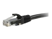 C2G Cat6 Booted Unshielded (UTP) Network Patch Cable - Patch-kabel - RJ-45 (hane) till RJ-45 (hane) - 30 cm - UTP - CAT 6 - formpressad, hakfri, tvinnad - svart 83404