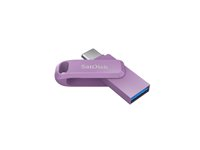 SanDisk Ultra Dual Drive Go - USB flash-enhet - 1 TB - USB 3.2 Gen 1 / USB-C - lavendel SDDDC3-1T00-G46L