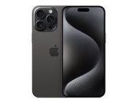 Apple iPhone 15 Pro Max - 5G smartphone - dual-SIM / Internminne 512 GB - OLED-skärm - 6.7" - 2796 x 1290 pixels (120 Hz) - 3 st. bakre kameror 48 MP, 12 MP, 12 MP - front camera 12 MP - svart titan MU7C3QN/A