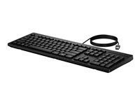 HP 125 G2 - Tangentbord - 100% - full size - USB - QWERTY - internationell engelska - svart AY2Y7AA#ABB