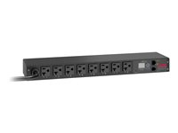 APC Switched Rack PDU AP7901B - Kraftdistributionsenhet (kan monteras i rack) - AC 120 V - ingång: NEMA L5-20 - utgångskontakter: 8 (NEMA 5-20) - 1U - 3.66 m sladd - svart - för P/N: SCL500RMI1U, SMTL2K2RM2UCLNC, SMX2KR2UX145, SMX3KR2UNCX145, SMX750CUS, SRT2K2RXLNX145 AP7901B