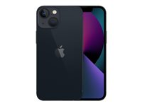 Apple iPhone 13 mini - 5G smartphone - dual-SIM / Internminne 256 GB - OLED-skärm - 5.4" - 2340 x 1080 pixlar - 2 bakre kameror 12 MP, 12 MP - front camera 12 MP - midnatt MLK53QN/A