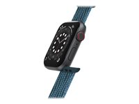 LifeProof - Band för smart klocka - Treudd - blå - för Apple Watch Hermès Series 9, SE 3, Series 10, Series 11, Series 9, Ultra 2, Ultra 3 77-83854