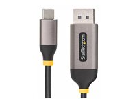 StarTech.com 10ft (3m) USB-C to DisplayPort Adapter Cable, 8K 60Hz - Adapterkabel - 24 pin USB-C (hane) till DisplayPort (hane) spärrad - USB4 / Thunderbolt 3 / Thunderbolt 4 / DisplayPort 1.4 - 3 m - 8K60Hz stöd, 4K144Hz stöd - svart, grå 142-USBC-DP-8K-10F