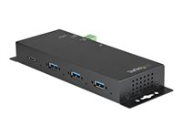 StarTech.com USB C-hubb på 10 Gbps med 4 portar - USB Type-C-hubb i metall med 3x USB-A och 1x USB-C - ESD och överspänningsskydd - USB-C- eller USB-A-värd - Självförsörjd USB 3.2/3.1 Gen 2-hubb - Hubb - 1 x USB-C + 3 x USB 3.1 - skrivbordsmodell - Växelström 110 - 230 V HB31C3A1CME