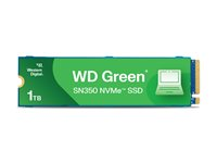 WD Green SN350 NVMe SSD WDS100T3G0C-00AZL0 - SSD - 1 TB - inbyggd - M.2 2280 - PCIe 3.0 x4 (NVMe) WDS100T3G0C-00AZL0