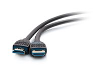 C2G Performance Series 3ft 8K HDMI Cable with Ethernet - Ultra High-Speed HDMI Cable - 8K 60Hz - Ultra High Speed - HDMI-kabel med Ethernet - HDMI hane till HDMI hane - 90 cm - svart - 8K60 Hz (7680 x 4320) stöd, 4K120 Hz (4096 x 2160) stöd, stöd för 10K C2G10453