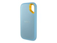 SanDisk Extreme - SSD - krypterat - 1 TB - extern (portabel) - USB 3.2 Gen 2 (USB-C kontakt) - 256 bitars AES - himmelsblå SDSSDE61-1T00-G25B
