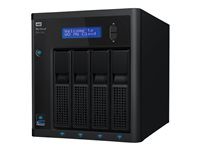 WD My Cloud PR4100 WDBNFA0320KBK - NAS-server - 4 fack - 32 TB - HDD 8 TB x 4 - RAID 0, 1, 5, 10, JBOD - RAM 4 GB - Gigabit Ethernet WDBNFA0320KBK-EESN