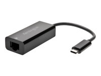 Kensington CA1100E USB-C to Ethernet Adapter - Nätverksadapter - USB-C 3.1 - Gigabit Ethernet x 1 K33475WW