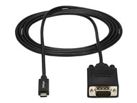 StarTech.com 2 m USB-C till VGA-kabel - 1920 x 1200 - Svart - Video/USB-kabel - 24 pin USB-C (hane) till HD-15 (VGA) (hane) - 2 m - 1920 x 1200 (WUXGA) stöd - svart - för P/N: TB4CDOCK CDP2VGAMM2MB